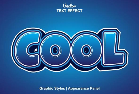 cool text effects with graphic style and editable.