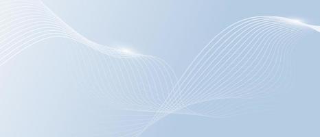 Grey white abstract background with flowing particles. vector