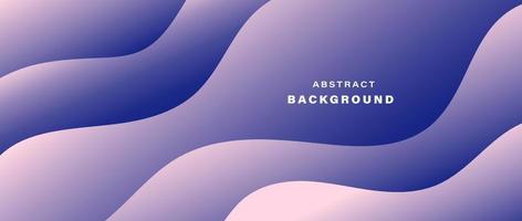 Gradient background with dynamic wavy shapes. Vector illustration.