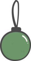 niedliche weihnachtskugel ornament ball dekoration cartoon gekritzel handzeichnung png