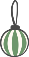 niedliche weihnachtskugel ornament ball dekoration cartoon gekritzel handzeichnung png