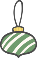 cute Christmas bauble ornament ball decoration cartoon doodle hand drawing png