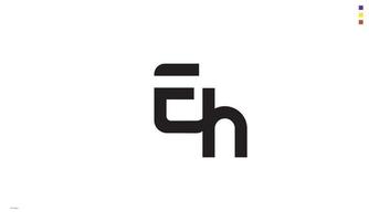 Alphabet letters Initials monogram logo EH, HE, E and H vector