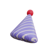 chapeau d'anniversaire 3d png