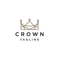 Crown logo design vector template