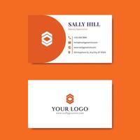 Modern Clean Business Card Template Good for Company, Business, Corporate, and Personal vector