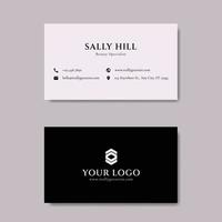 Modern Clean Business Card Template Good for Company, Business, Corporate, and Personal vector