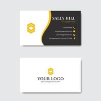 Modern Clean Business Card Template Good for Company, Business, Corporate, and Personal vector