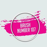 Modern pink color abstract brush stroke vector