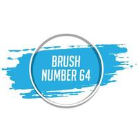 Abstract grunge blue color brush stroke vector