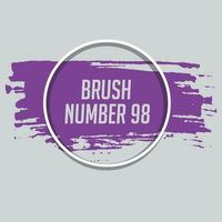 Abstract hand painted purple color ink brush stroke vector