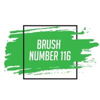 Green color brush stroke design vector