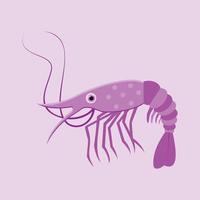 lindo vector de gambas con color degradado púrpura