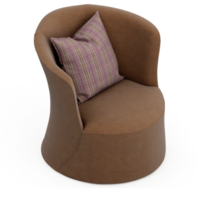 sillón isométrico aislado 3d render png