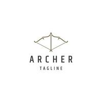 Archer logo design template flat vector