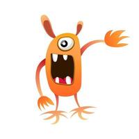 cute illustration design monster vector