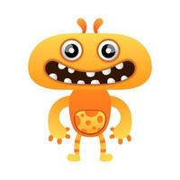 happy illustration monster design kawaii vector