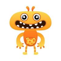 happy illustration monster design kawaii vector