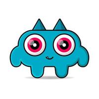 cute vector cartoon monsters. Design for print, decoration, t-shirt, illustration, or sticker mascot kawaii