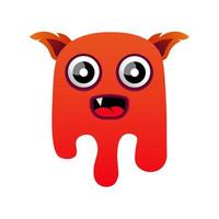Cute vector monstruos diseño mascota kawaii