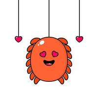 cute monster design with love gaze kawaii vector