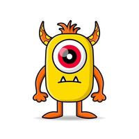 cute vector cartoon monsters. Design for print, decoration, t-shirt, illustration, or sticker mascot kawaii