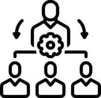 line icon for , coordinate, classify, manage, administer, dominate, maintain, vector