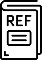 icono de línea para referencia vector