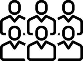 line icon for public vector