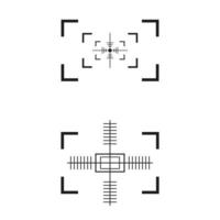 Sniper sight symbol Crosshair target logo vector