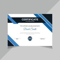 diseño de certificado abstracto, educación, diseño de plantilla de certificado de graduación empresarial para todo tipo de empresa, vector libre