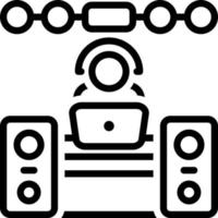 line icon for operator vector