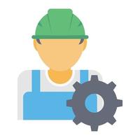 worker vector illustration on a background.Premium quality symbols.vector icons for concept and graphic design.