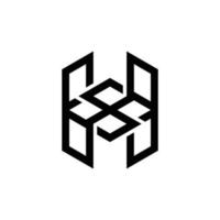 Abstract H initial monogram logo design, icon for business, template, simple, elegant vector