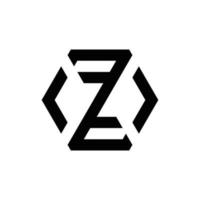 Abstract Z initial monogram logo design, icon for business, template, simple, elegant vector