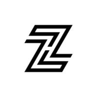 iniciales zh abstractas, diseño de logotipo vectorial, monograma, icono para negocios, plantilla, simple, elegante vector