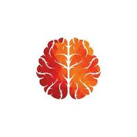 diseño creativo del logotipo del cerebro. lluvia de ideas poder pensamiento cerebro logotipo icono vector