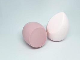 Make up sponge or beauty blender is a tool for applying foundation and other makeup products. photo