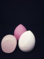 Make up sponge or beauty blender is a tool for applying foundation and other makeup products. photo