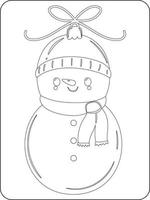 Merry Christmas toys Coloring Page for kids vector
