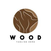 Wood Layer Logo Tree Bark Structure Design Forest Template Vector