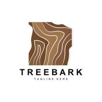 Wood Layer Logo Tree Bark Structure Design Forest Template Vector