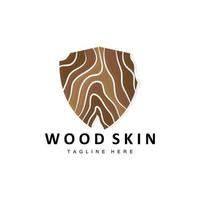 Wood Layer Logo Tree Bark Structure Design Forest Template Vector