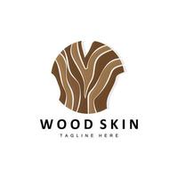 Wood Layer Logo Tree Bark Structure Design Forest Template Vector