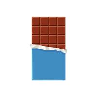 Chocolate bar vector isolated