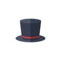 Magic cylinder hat flat design vector