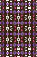 Beautiful neckline embroidery.geometric ethnic oriental pattern traditional on black background.Aztec style,abstract,vector,illustration.design for texture,fabric,fashion women wearing,clothing,print. photo