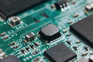 Circuit board repair. Electronic hardware modern technology. Motherboard digital personal computer chip. Tech science background. Integrated communication processor. Information engineering component. photo