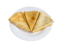 fresh homemade blinis top view isolated photo