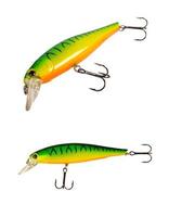 Fishing lure isolated on white. photo